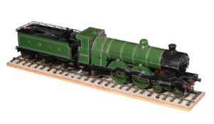 A well-engineered3 1/2 inch gauge model of a live steam 4-4-2 LNER Class C1 tender locomotive