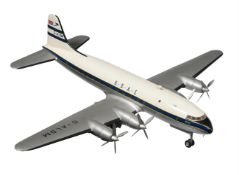A wooden model of a BOAC Handley Page Hermes four engine passenger airliner 'Hero'