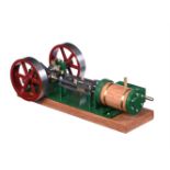 A well-engineered model of a horizontal steam mill engine