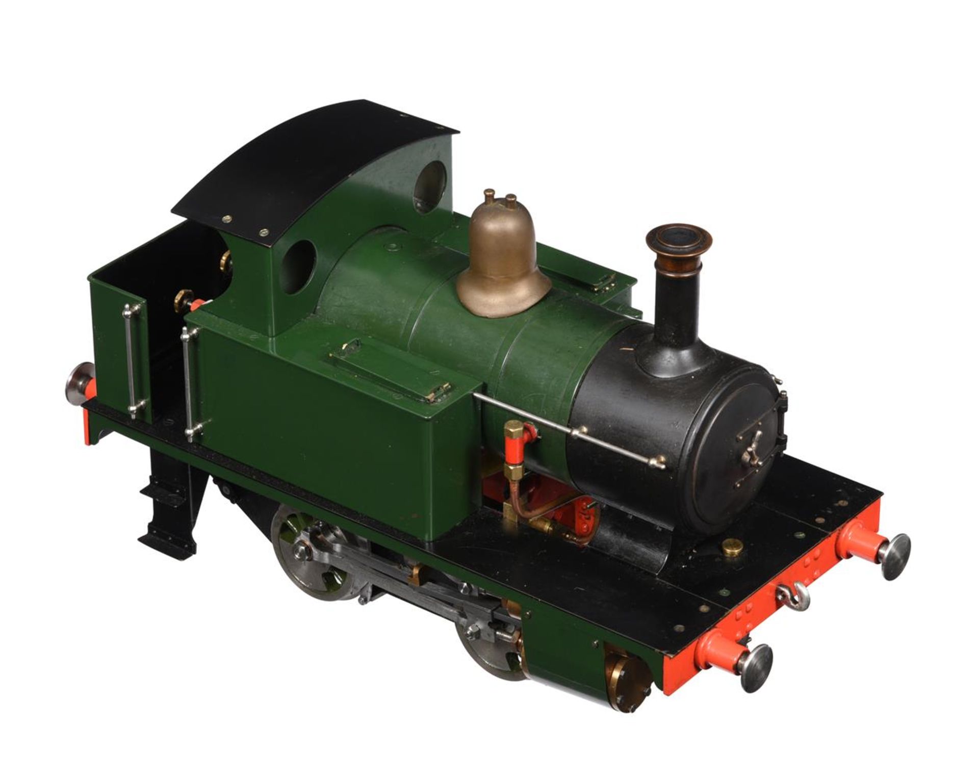 A well-engineered 3 1/2 inch gauge model of an 0-4-0 'Tich' live steam tank locomotive