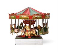 A Scratch-built fairground carousel model