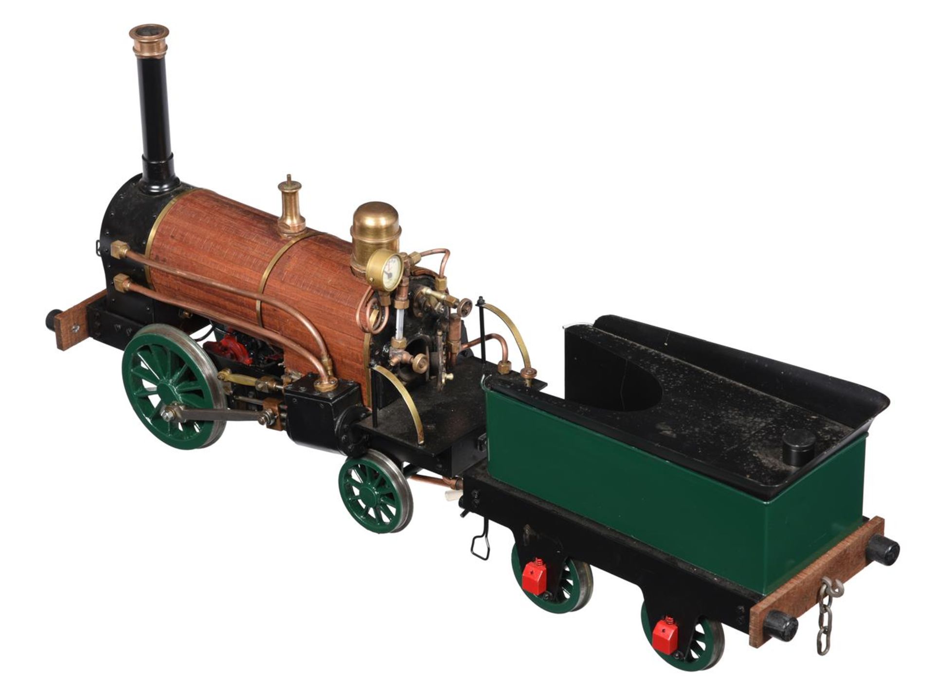 A well-engineered 3 1/2 inch gauge model of the historic 'Rainhill' locomotive and tender - Image 2 of 3