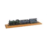 A gauge 1 model of a Great Western Railway 0-6-0 pannier tank locomotive No 9716