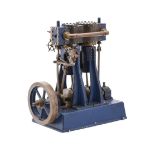 A well-engineered model of a H Clarkson & Son of York vertical compound steam marine engine