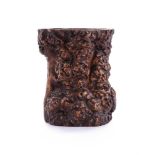 A good Chinese rootwood brush pot