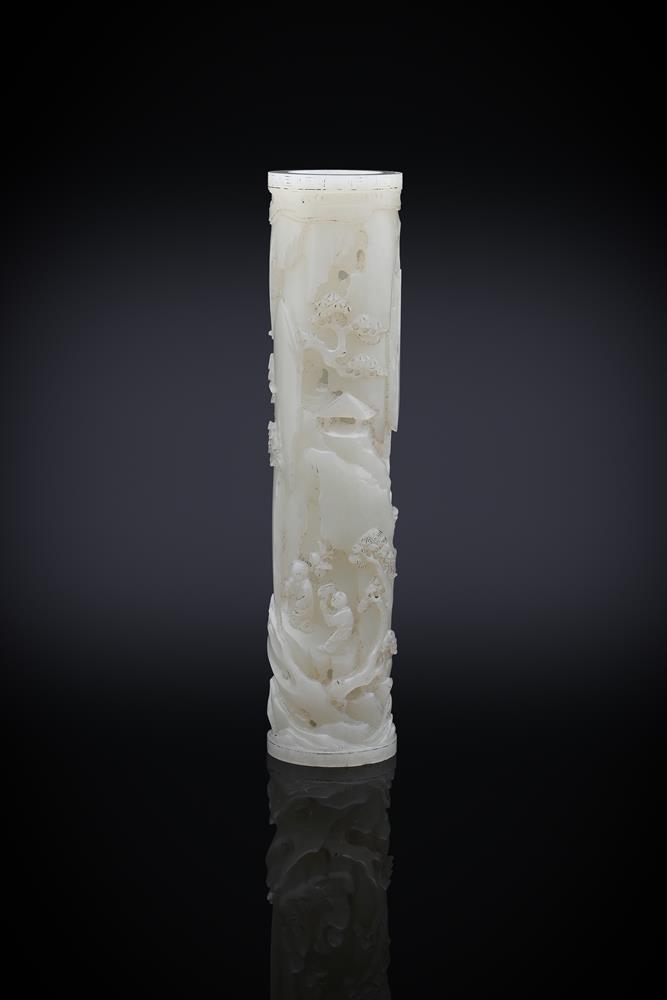 A Chinese white jade incense holder - Image 2 of 5