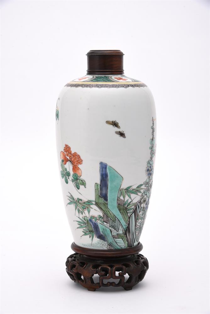 A Chinese famille verte vase - Image 5 of 5