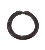 A Chinese archaic bronze bangle