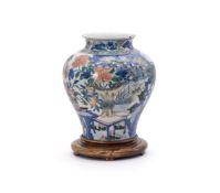 A Chinese Wucai vase