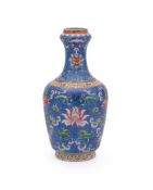 A Chinese scraffiato bottle vase