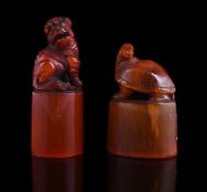 Two Chinese horn seals