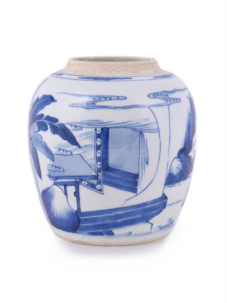 A Chinese blue and white 'Boys' ginger jar - Image 2 of 4