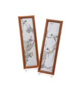 A pair of qianjiang style porcelain panels by Jin Pinqin (19th century)