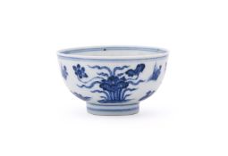 An attractive Chinese blue and white Ming-style bowl