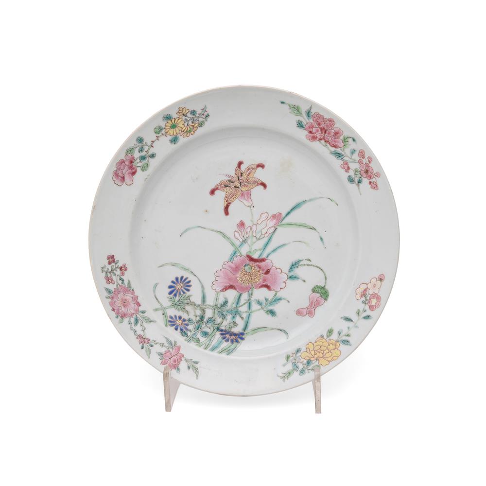 A Chinese Famille Rose dish