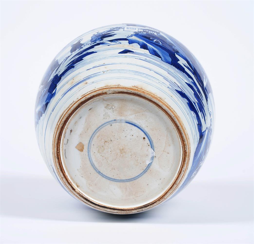 A large Chinese blue and white ginger jar - Image 3 of 3