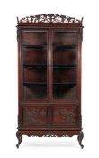 A large Chinese hongmu cabinet