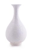 A rare Chinese white-glazed vase