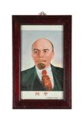 A Chinese porcelain panel of Vladimir Lenin