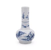 A Chinese blue and white vase