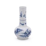 A Chinese blue and white vase