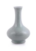 A Chinese celadon glazed bottle vase