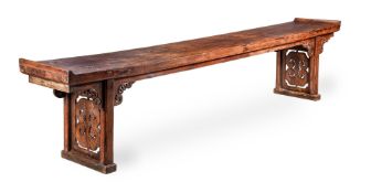 A large Chinese walnut 'heitaomu' altar table