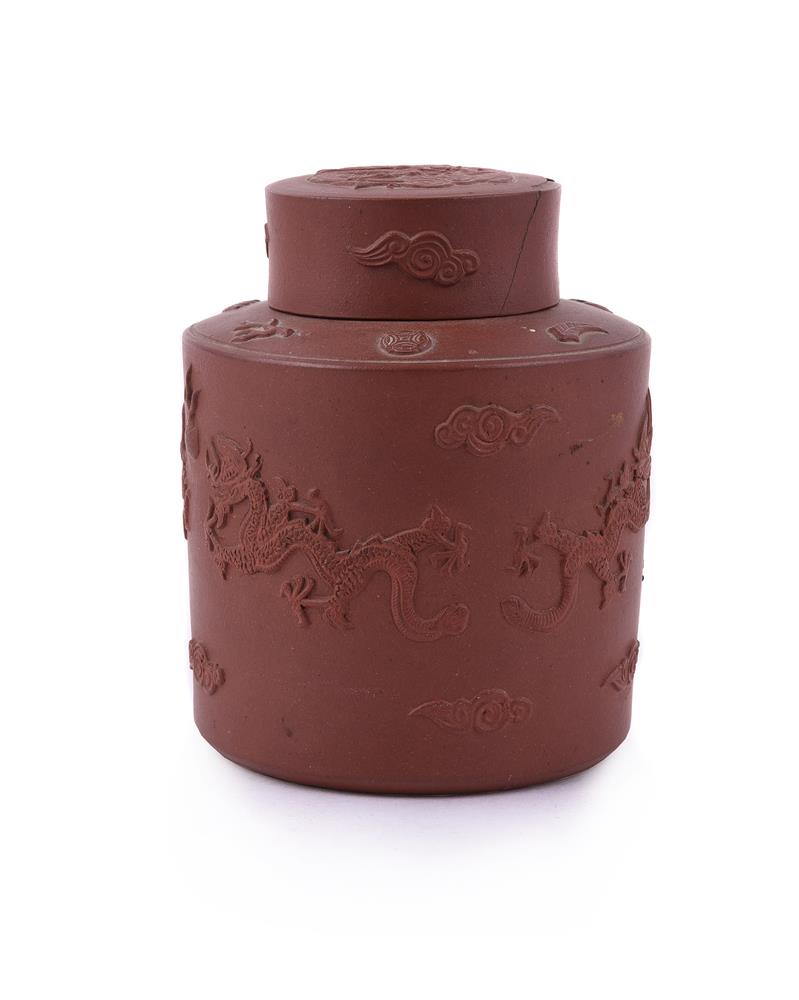 A Chinese Yixing tea cannister and cover