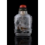 A Chinese 'Tigers' snuff bottle by Zhang Zeng Lou (Born 1956)