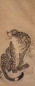 A Japanese tiger scroll