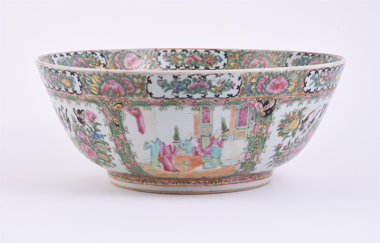 A Cantonese Famille Rose punch bowl - Image 3 of 5