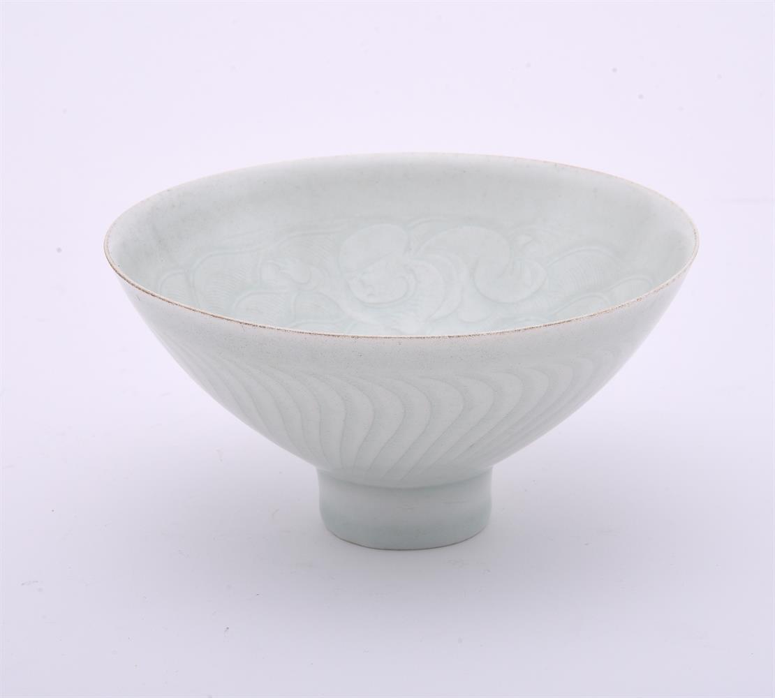 A Chinese qingbai glazed 'Boys' conical bowl - Image 2 of 4