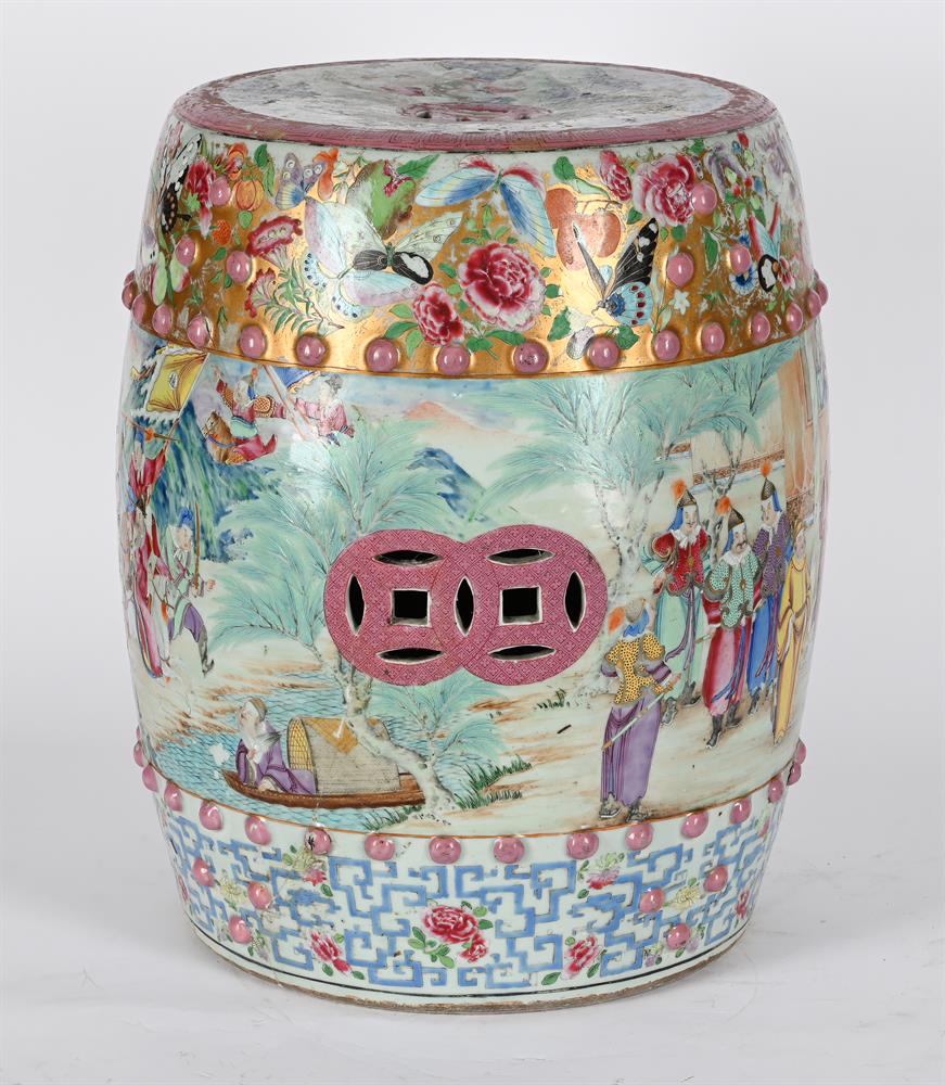 A Cantonese export garden stool - Image 2 of 4