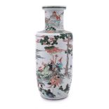 A large Chinese famille verte vase