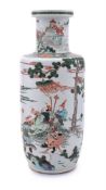 A large Chinese famille verte vase