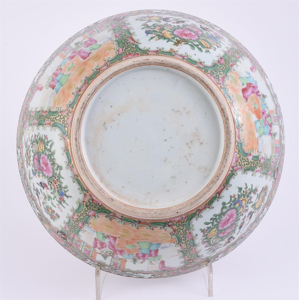 A Cantonese Famille Rose punch bowl - Image 5 of 5