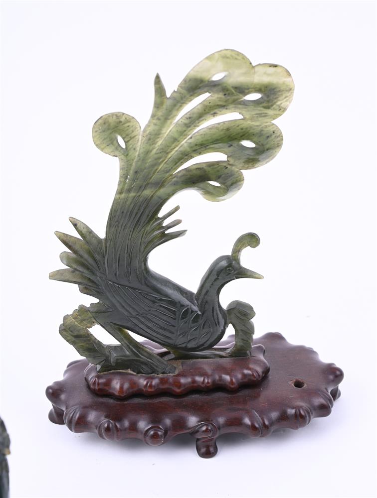 A group of nine Chinese jade and hardstone carvings - Image 5 of 12