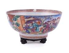 A Chinese Mandarin palette bowl