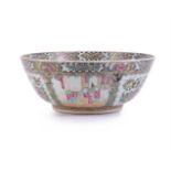 A Cantonese Famille Rose punch bowl