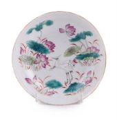 A Chinese famille rose 'Egrets' dish