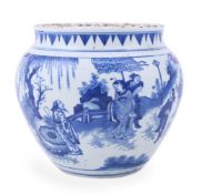 A Chinese blue and white bowl