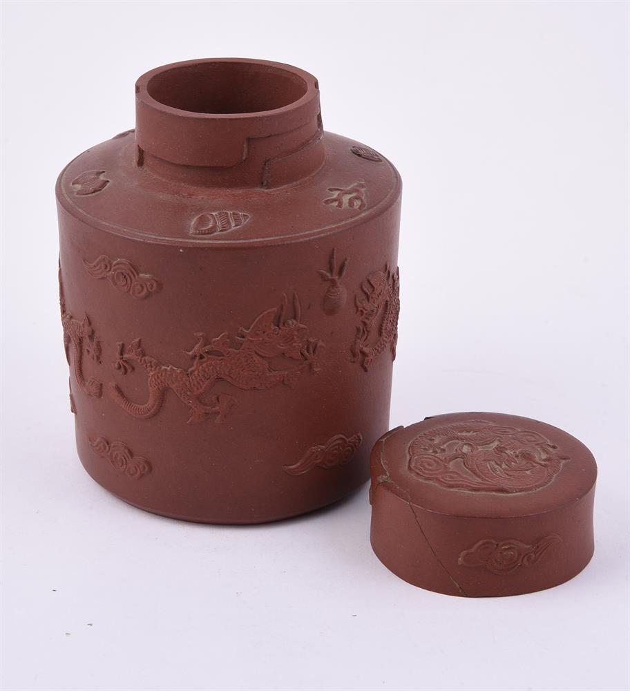 A Chinese Yixing tea cannister and cover - Image 4 of 5