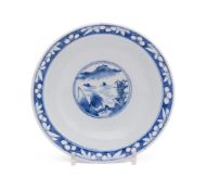 A Chinese blue and white blue and white bowl