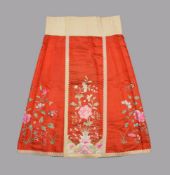 A Chinese Han silk skirt