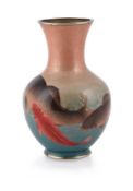 Ogasawara Shuzo: A Japanese Ginbari Enamel Vase