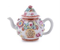 A Chinese famille rose teapot