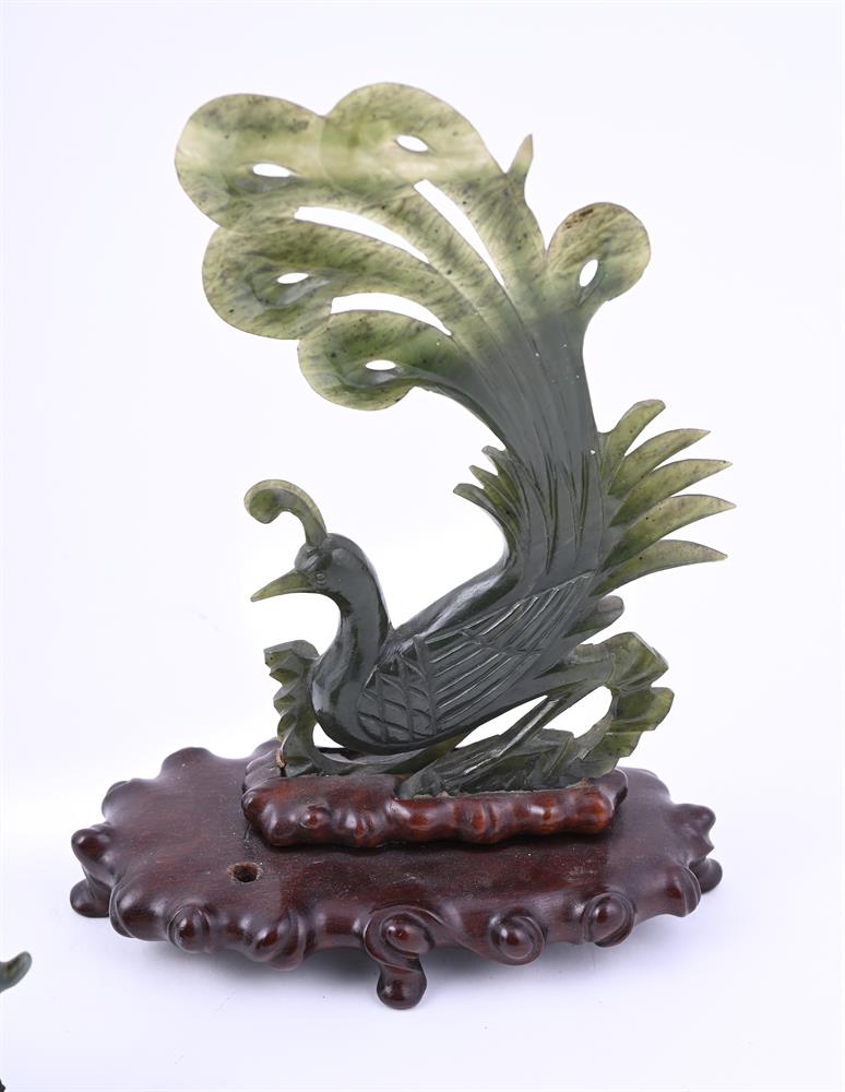 A group of nine Chinese jade and hardstone carvings - Image 4 of 12