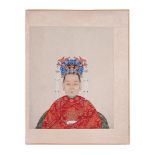 A Chinese portrait of a grand Chinese lady