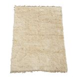 TWO LARGE WOOL SHAG PILE RUGS