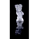 LALIQUE, CRYSTAL LALIQUE, A CLEAR AND FROSTED GLASS 'LE FAUNE' ORNAMENT